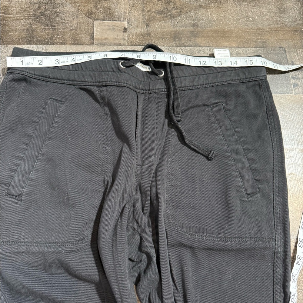 James Perse Women’s Black Drawstring Jogger Pants Size 2 Cotton Modal Casual‎ - Picture 5 of 9